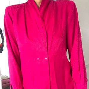 100% silk vintage blouse